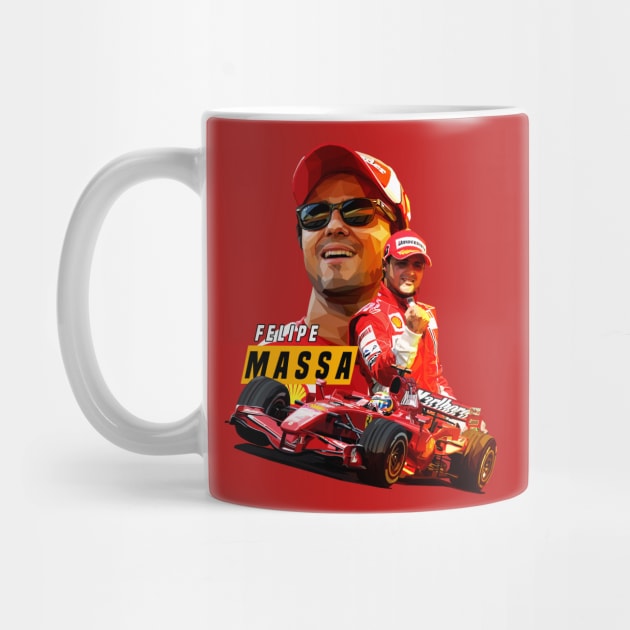 Felipe Massa Low Poly by pxl_g